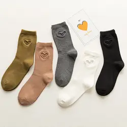 Японские новые носки с вырезами милые носки с сердечками повседневные хлопковые носки с вентиляцией женские забавные Женские носочки 2018