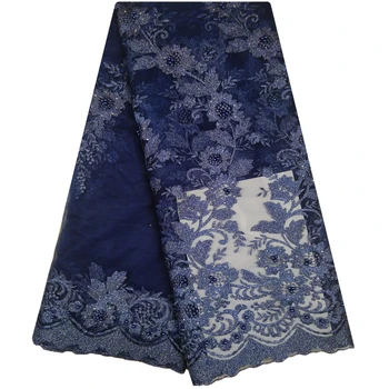

2019 Latest French Laces Fabrics High Quality Tulle African Laces Fabric For Wedding Nigerian Tulle Lace Material A1099