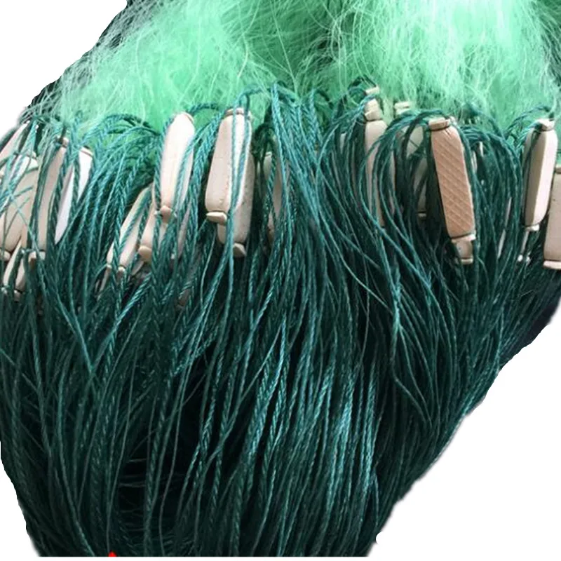 green line H6m*L100M 3layer 3cm mesh gill net sticky fishing net de pesca fishing network outdoor fishing tool  Fish supplies