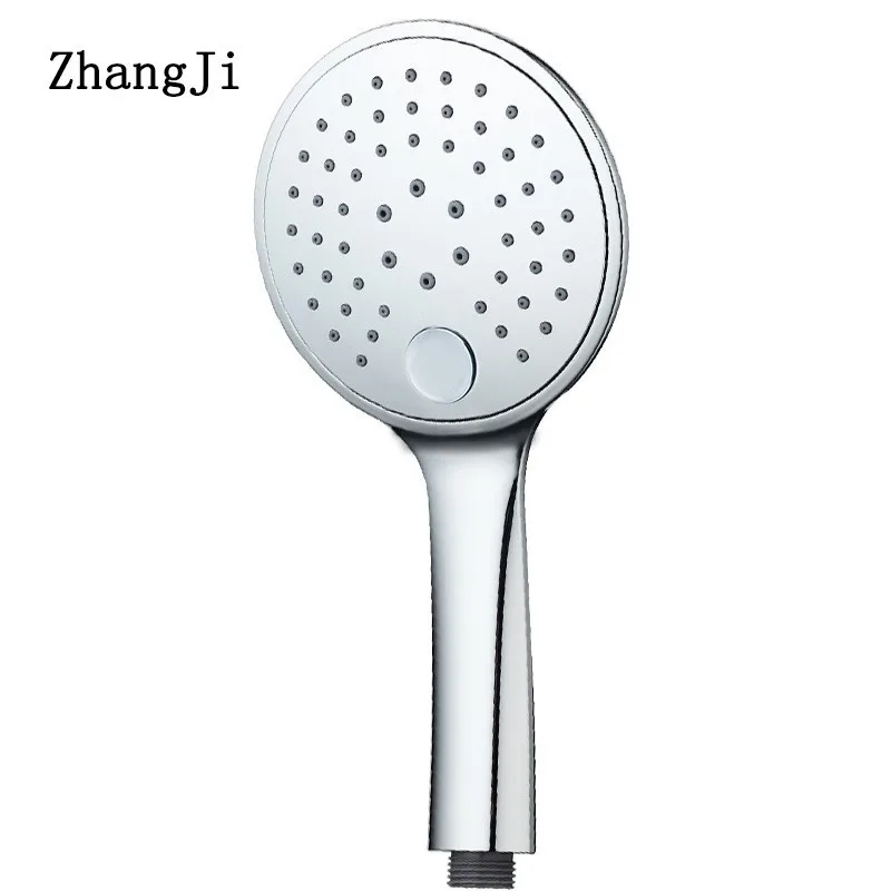 

ZhangJi Switch Control 3 Modes 12cm Panel Water Saving Shower Heads High Pressure Hand Hold Bathroom Accessories Spray Nozzle