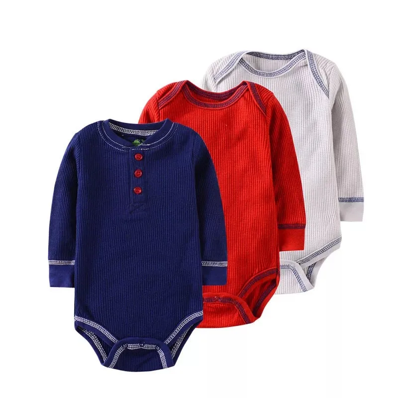 de roupas de algodão recém-nascido bodysuit infantil