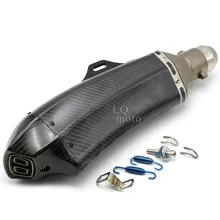 Akrapovic Titanium motorcycle exhaust pipe muffler scooter exhaust FOR Ducati HYPERMOTARD 796 2010-2012 2011
