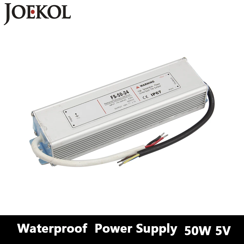 

Led Driver Transformer Waterproof Switching Power Supply Adapter,,AC170-260V To DC5V 50W Waterproof Outdoor IP67 Led Strip Lamp