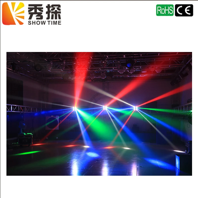 

Show time Good quality Factory Directly Sale Moving Head Lights Mini LED Spider 8x10W RGBW Beam Light DJ Club Wedding christmas