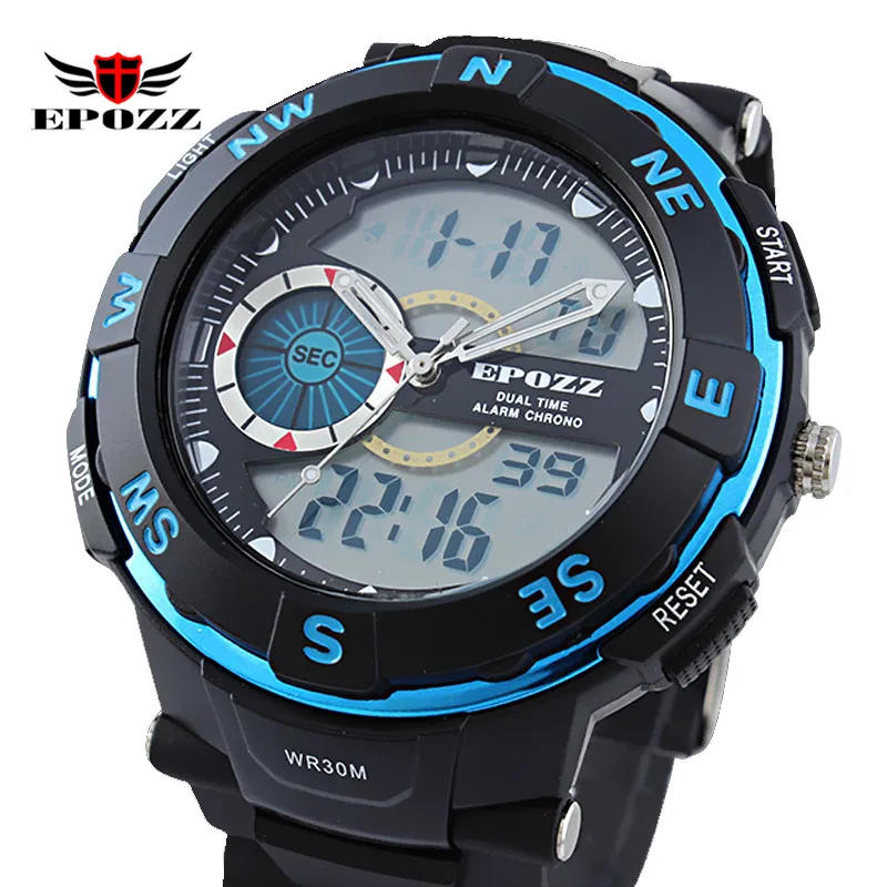 

Brand EPOZZ Men Digital Sports Watch 50M Waterproof Shockproof Male Clock relogio masculino reloj hombre kol erkek saat 2808