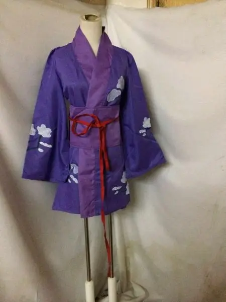

Anime Blue Exorcist Shura Kirigakure Cosplay Costume purple kimono 11