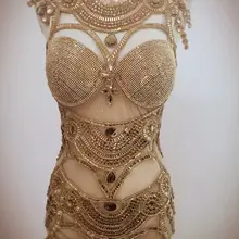 Женское модное трико, яркий боди, костюм с кристаллами, перспективная сценическая одежда для танцев, платья для выступлений, платья для ночных клубов певицы