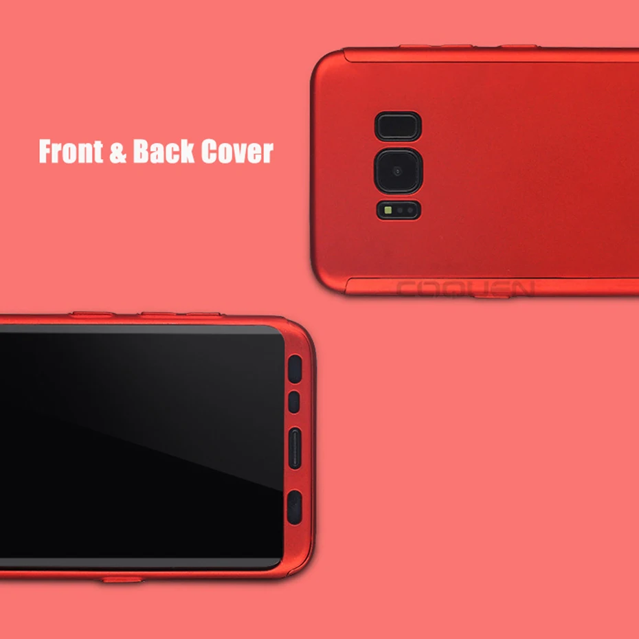 COQUEN 360 Full Cover Shockproof Phone Case For Samsung Galaxy S7 Edge S6 Full Body Case For Samsung S8 Note 8 9 S9 Plus Case On (3)