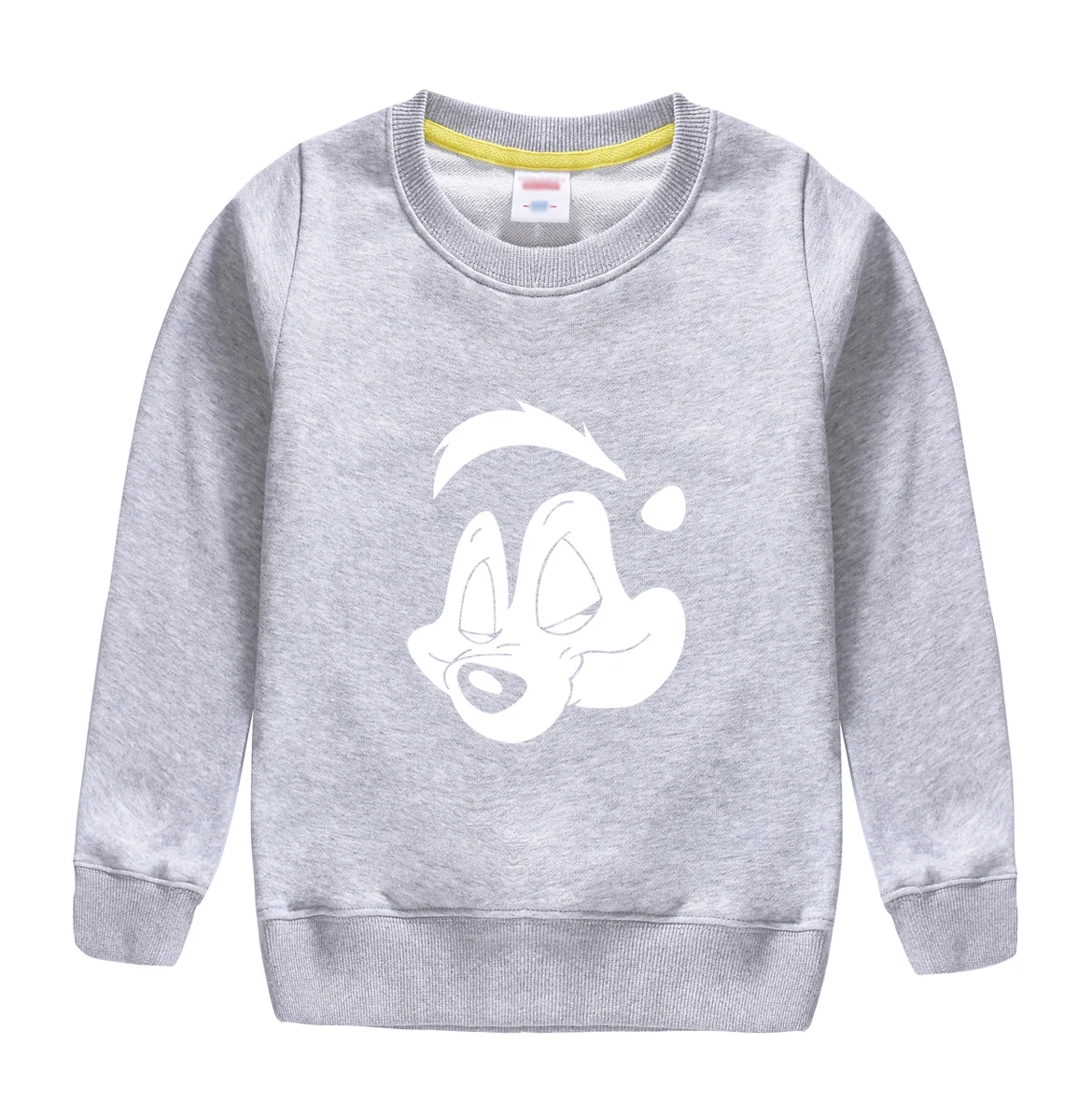 

kawaii squirrel pattern printed 2018 new fashion spring autumn cotton sweathsirt top soft outwear high quality pullover for kid