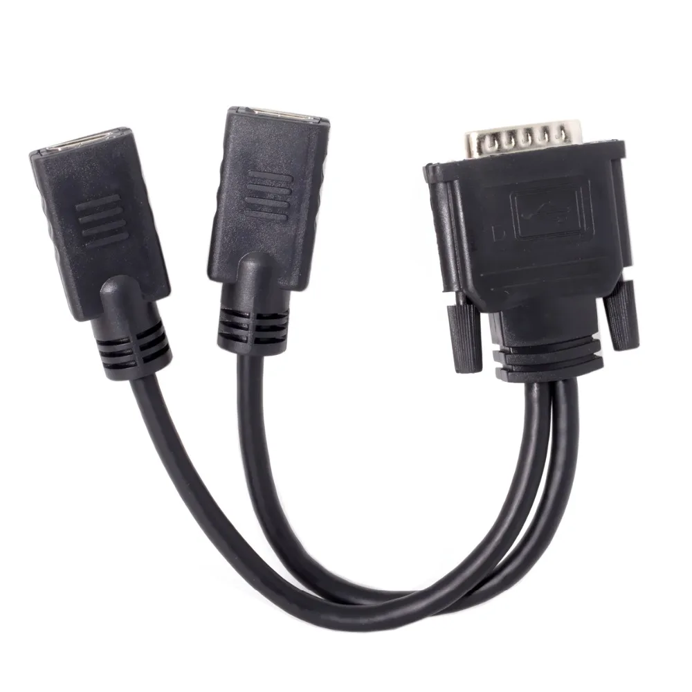 DMS 59 Pin Male to 2 HDMI 4K Female Spliter удлинитель адаптер для видеокарты HDMI мониторов