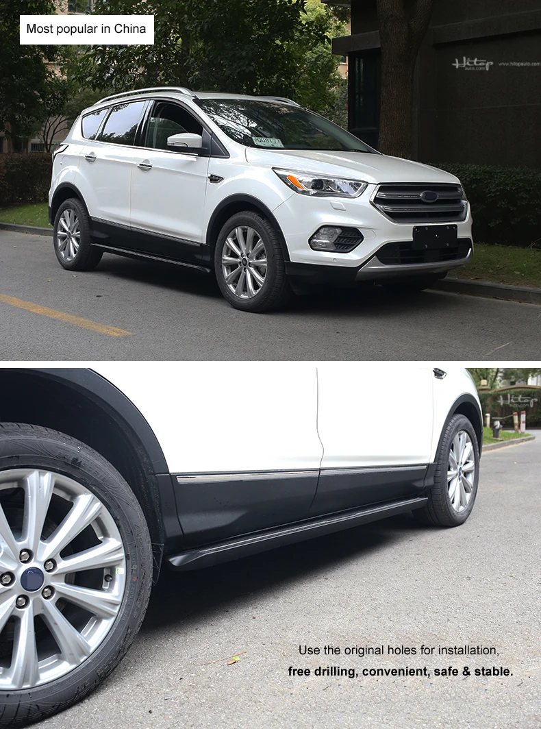 Популярная боковая ступенчатая Беговая панель nerf для Ford escaster/Kuga 2012 2020 горячая в