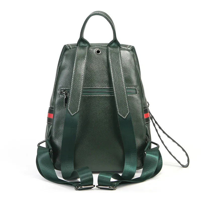 Nesitu, высокое качество, модный повседневный черный, красный, коричневый, зеленый, натуральная кожа, женский рюкзак из натуральной кожи, для девушек, дорожные сумки M021