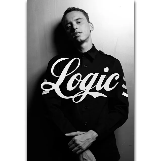 g051 new logic rapper hip hop music band group rap star art silk