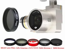 HD UV filter ND4 + ND8 + CPL+ MCUV filter+Lens Cover drone with camera For DJI phantom3/4 RC Quadcopter FPV drones Free Shipping