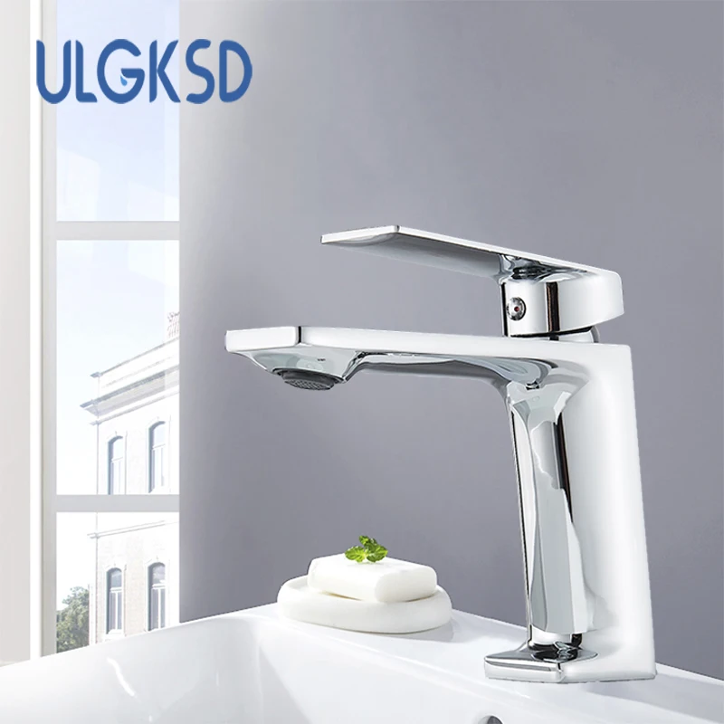 

ULGKSD Chrome Brass Bathroom Basin faucet waterfall vanity faucet bathroom vessel sink faucet basin mixer taps