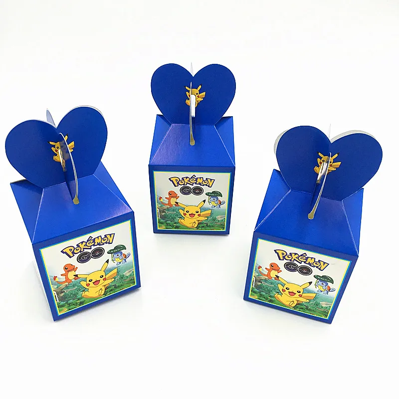 6 Pieces Lot Pokemon Go Bonbons Boites Enfants Fete D Anniversaire Faveurs Bebe Douche Pikachu Bonbons Etui Enfants Faveur Pokemon Go Coffrets Cadeaux Aliexpress
