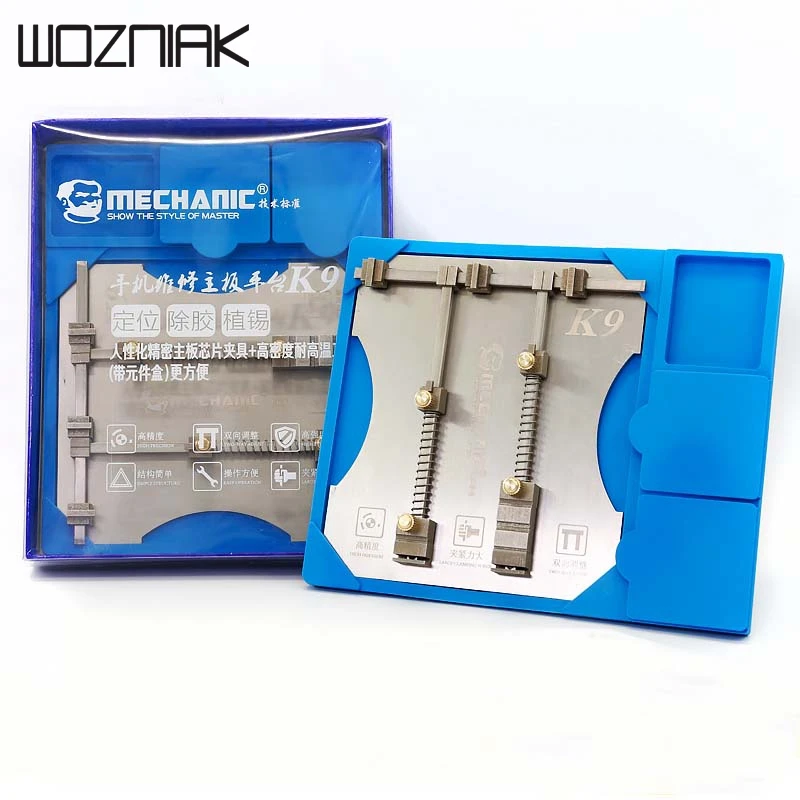 

High Precision K9 BGA Chip Mainboard Holder High Heat Resistant Universal Jig Fixture For iPhone 5-8P X Motherboard Repair Work