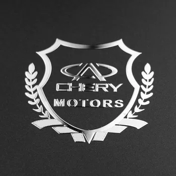 

2pcs Excellent 3D metal car sticker Emblem Badge case For Chery Tiggo 5 2014-2015 Fulwin A1 A3 QQ Accessories Car Styling