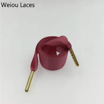 

Weiou 2.22cm(7/8")Width Flat Chiffon Double Side Glossy Fantastic Satin Silk Ribbon Shoelaces For Men Women Children Kids Laces