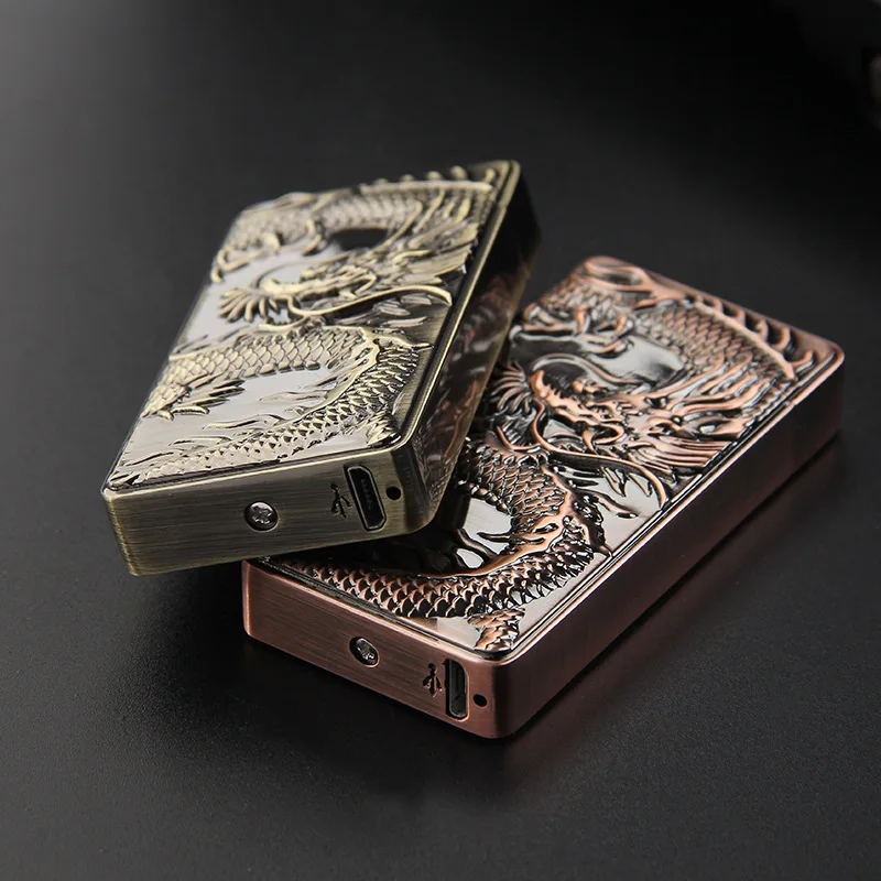 Новинка 2017 года бронза двойной дуги легче новинка USB зарядка Запальные средства