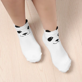 

1Pair Hot Cute Unisex Men Women 3D Printed Lovely Cartoon Pandas Socks Cotton Ankle-High Spring Autumn Socks