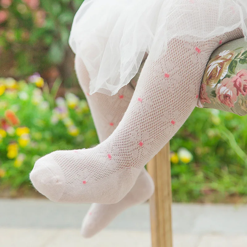 Cotton Baby Girl Tights Spring Summer Kids Baby Meisje Pantyhose Flower