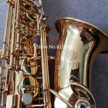JUPITER JAS-767 бренд музыкальный инструмент альт саксофон Eb Tune E плоский саксофон латунный золотой лак чехол с мундштуком