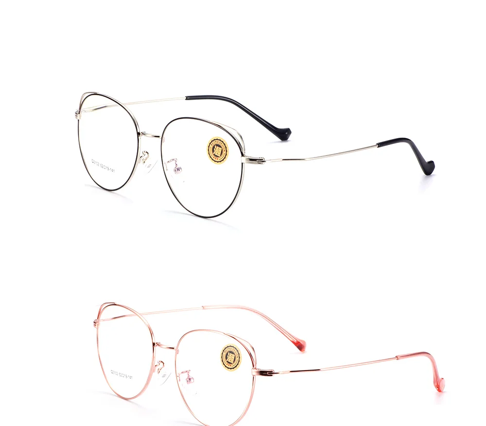 VEGA Eyewear Popular Cat Ear Spectacle Frame for Women Men Retro Glasses Frame Gold Clear Frame Glasses VG254 (6)