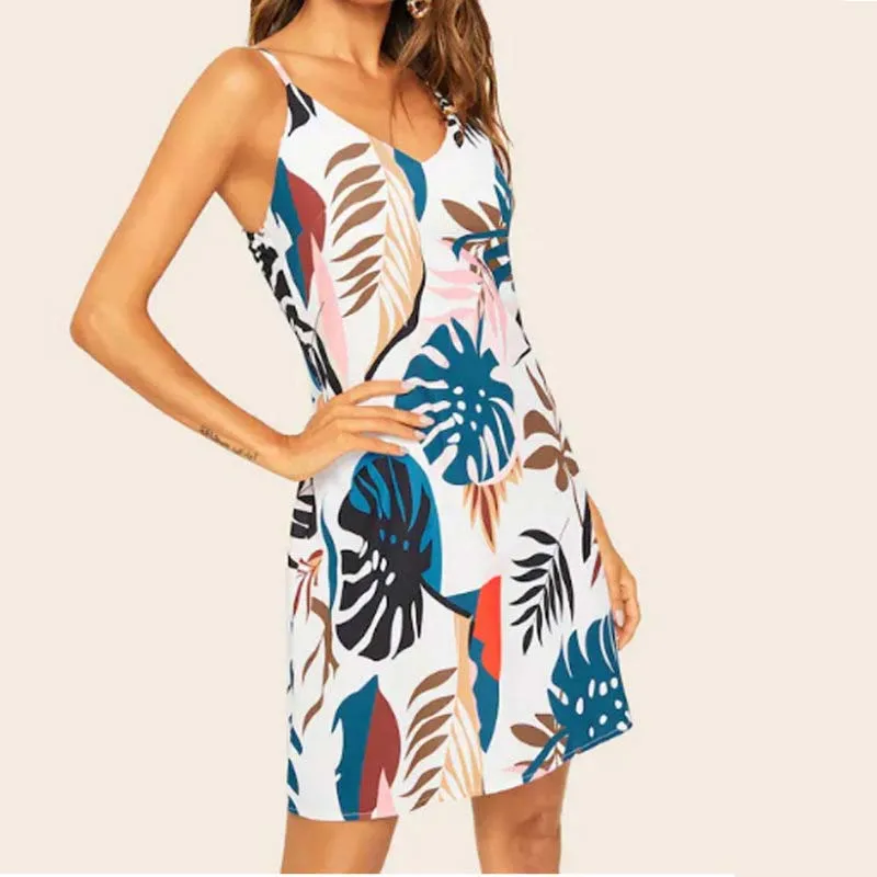 الصيف 2019 الأزياء Bohe أنيقة الاستوائية السباغيتي فستان بحزام النساء عطلة عارضة الشاطئ صالح ومضيئة فساتين الصيف 2019 الأزياء Bohe أنيقة الاستوائية السباغيتي فستان بحزام النساء عطلة عارضة الشاطئ صالح ومضيئة فساتين