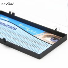 Навина 8 мм/10 мм/12 мм три выбор длины природные мягкие Накладные ресницы расширение 3D ресниц w deluxe ресницы объем Flase ресницы