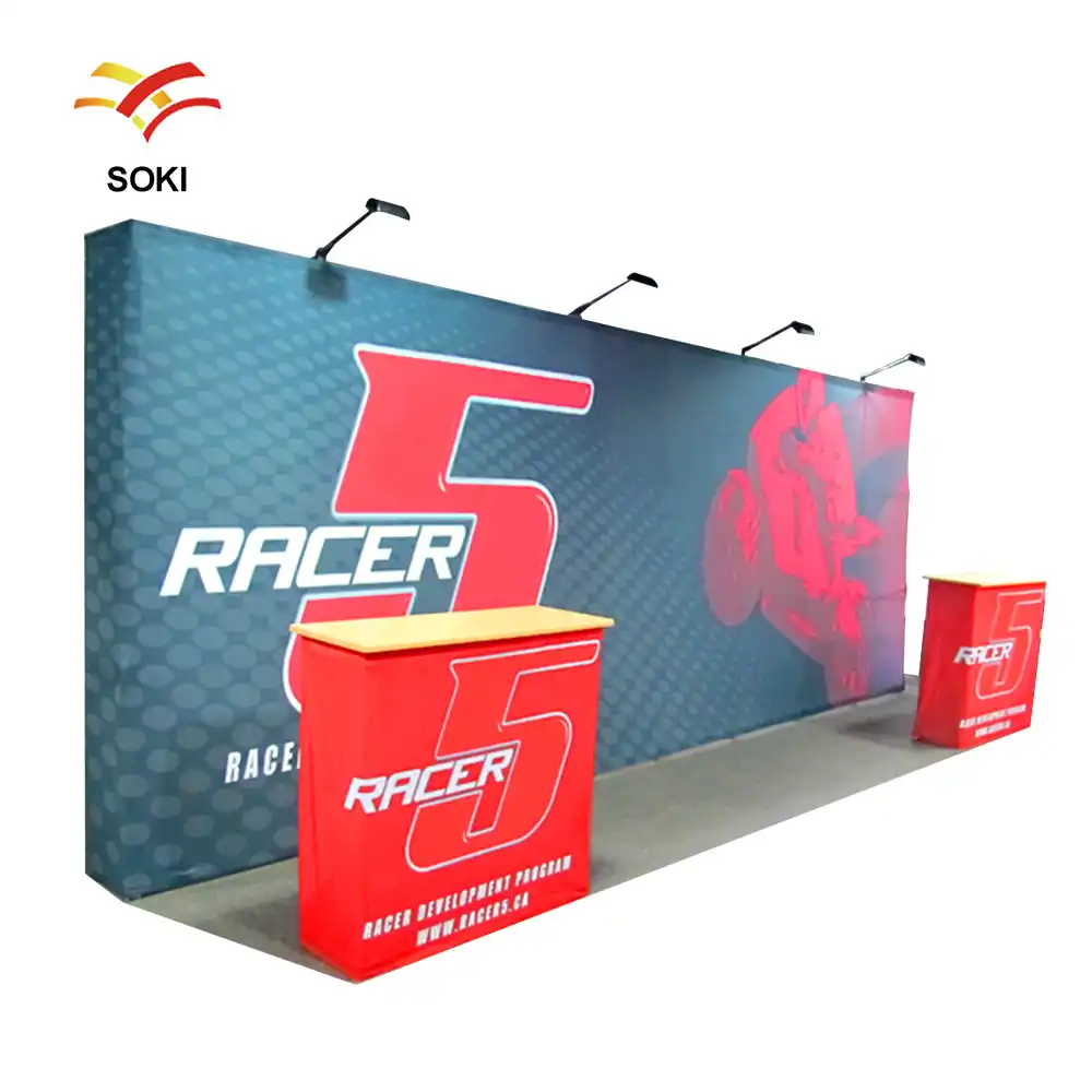 10ft Pop Up Trade Show Exhibition Backdrop Wall Booth Display