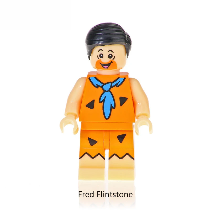 Fire Stone Flintstones Crazy Crood Figures Building Blocks Bricks Pretty Learning Fred Wilma Barney Rubble Betty Rubble Toys