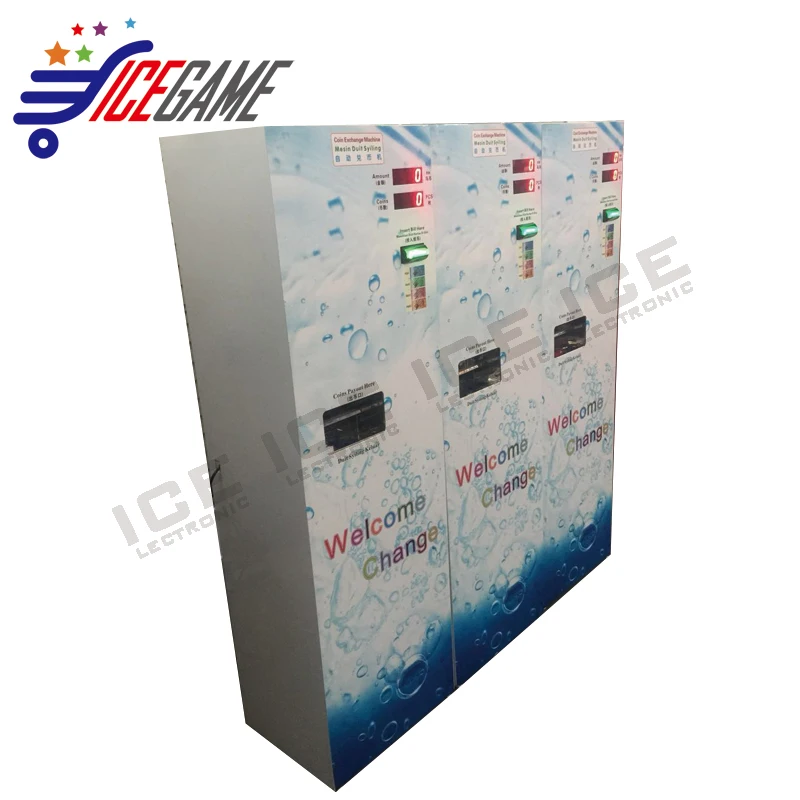 Malaysia coin exchage machine token changer laundry room change machine
