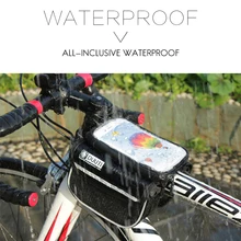 DUUTI Bike Bicycle Bag Mobile Phone Holder Case With Reflective Safe Night Cycling Storage Saddle Bags Touch Screen Available