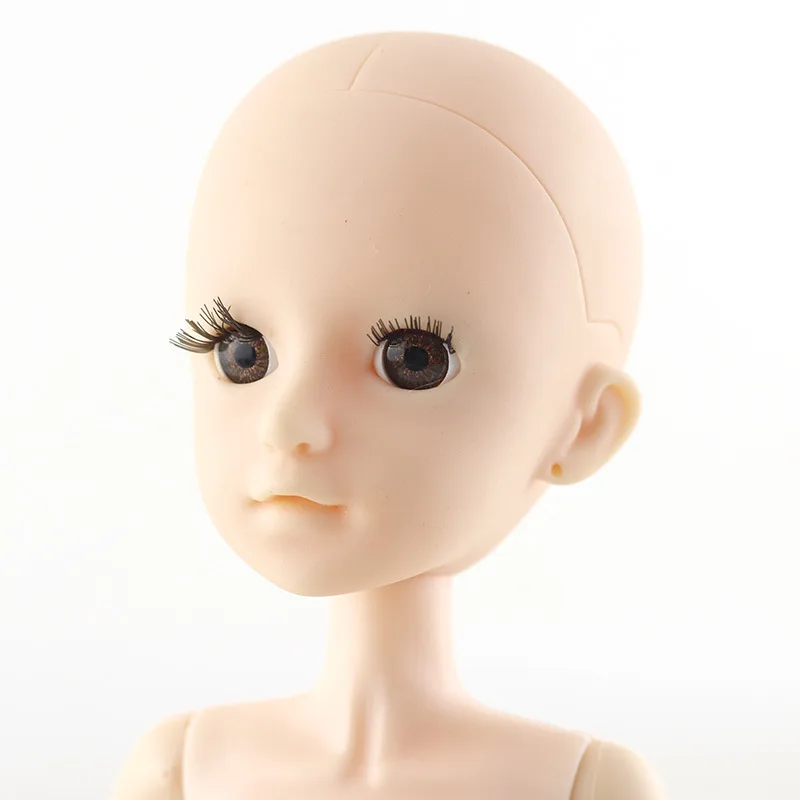 36 см 22 подвижное соединение BJD кукла Женская голая нудированная тело 3D глаза лысая голова DIY Макияж кукла игрушки для девочек подарок