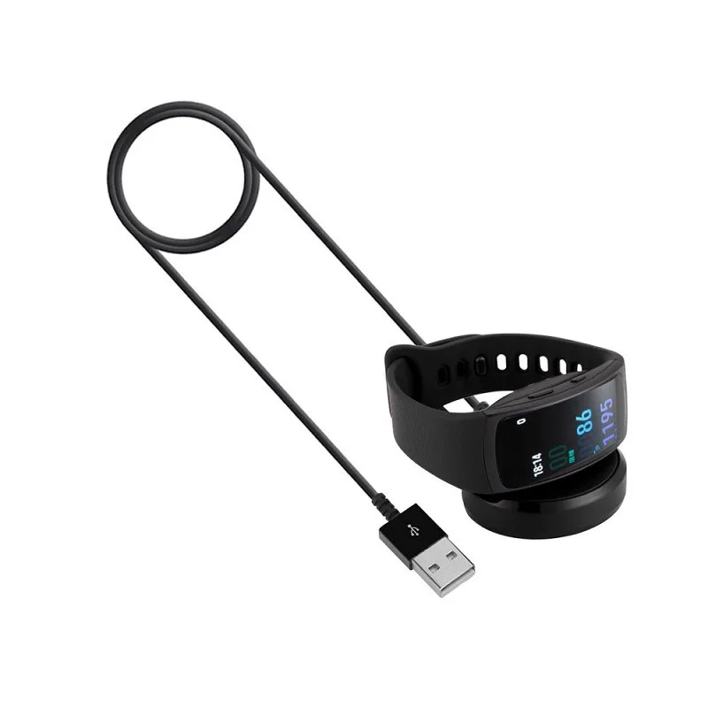 

2018 hot Smartwatch USB Charging Cable Cradle Charger Dock Station for Samsung Gear Fit 2 SM-R360 Band for Fit2 R360 Smart Watch