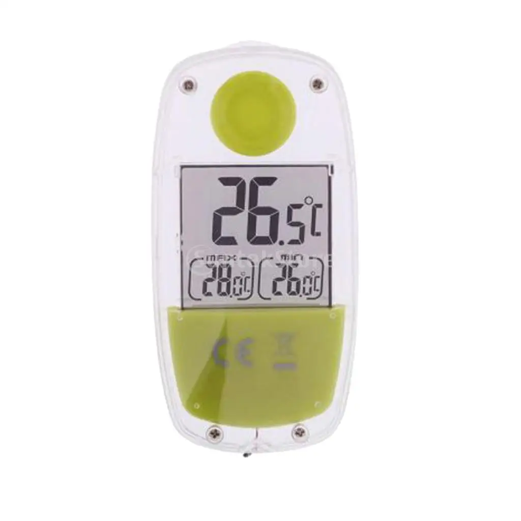 LCD Digital Dispaly Solar Powered Window Thermometer Temperature Meter