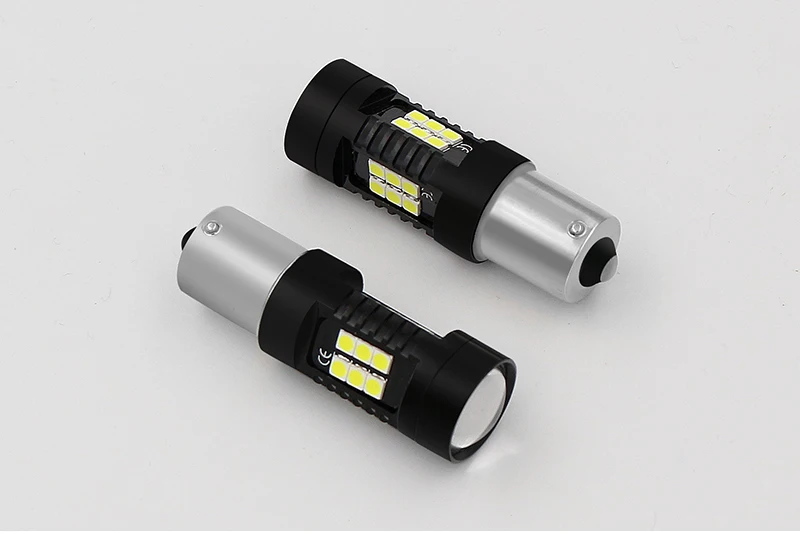 2 шт. Авто P21W 1156 BA15S Canbus автомобильные лампы 12V 3030SMD светодиодный обратный Белый DRL для BMW Passat/Golf Touran/Леон/Volvo/Mercedes/Audi