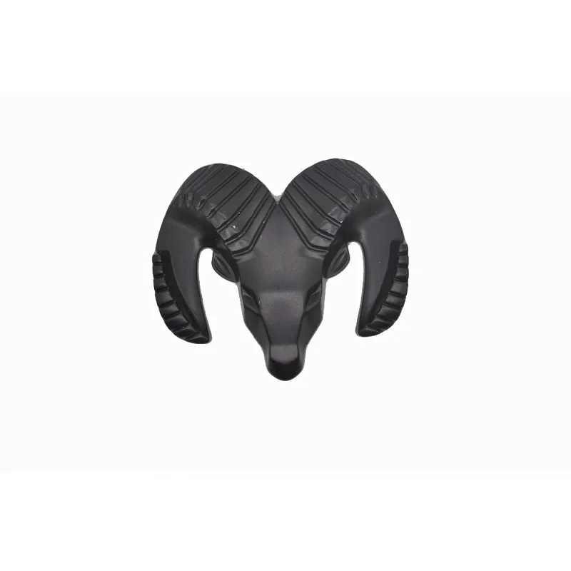 3D стикер для автомобиля с головой гриля багажника Металлический фитинг Хромовая табличка эмблема наклейка Ram головка для Dodge Ram caliber авто-Стайлинг - Название цвета: black large2