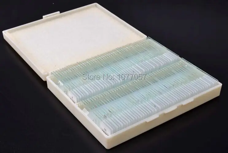 hot-sale-ce-iso-100-pc-prepared-microscope-glass-slides-for-various-plants-insects-and-animal-tissues-set-b