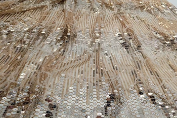 

High Quality Nigerian 3D Wedding Lace Fabric Silver Grey Latest African Laces 2018 French Net Lace Fabric With Sequins ZLN24