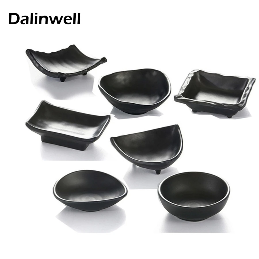 Hard Plastic Solid Seasoning Soy Sauce KTV Dishes Round Square Frosted
