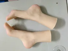 Feet fetish toys, silicone real skin fake female feet sex doll for men with skeleton model drop shipping