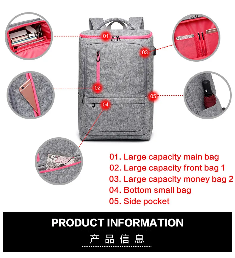 Открытый для мужчин USB школьные ранцы для подростковые школьные сумки большой ёмкость мужской фитнес путешествия рюкзак спортивная