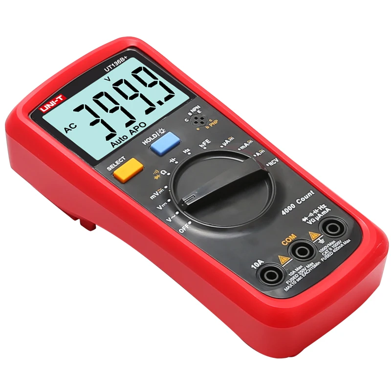 de gama automática; resistência capacitância frequência hfe ncv teste de temperatura