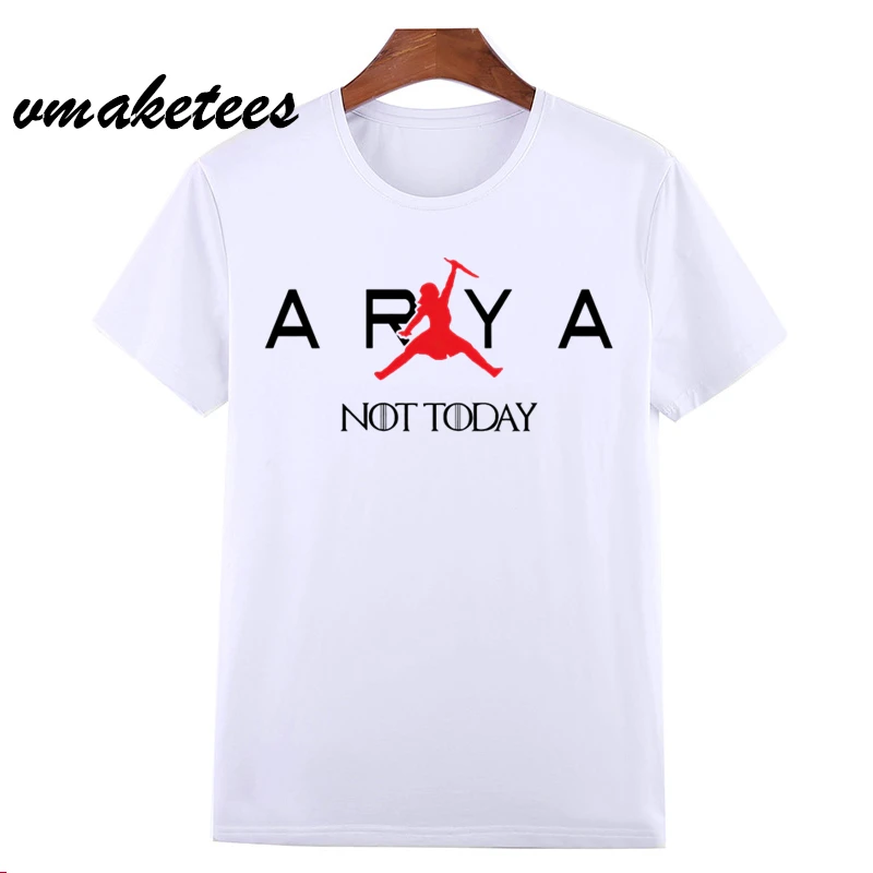 Dracarys Игра престолов Arya Stark Not Today футболка Винтажная Футболка Camisetas hombre мужская