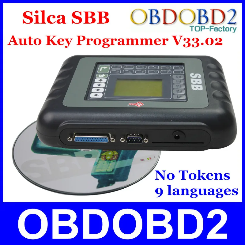 

Newest SBB Silca Key Programmer V33.02 SBB Immobilizer Key Pro Maker Transponder For Multi Brand Cars No Need Tokens 9 Languages