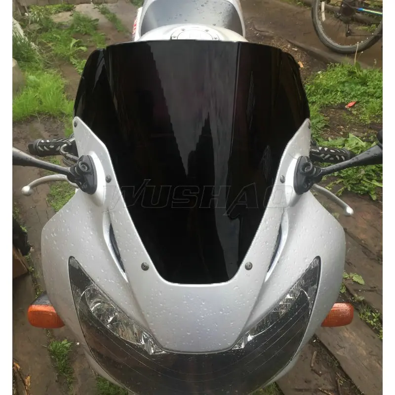 Мотоцикл двойной пузырь лобовое стекло ветер экран для 2000 2001 Honda CBR900RR CBR929RR CBR 900 929 RR 00 01 Fireblade Черный