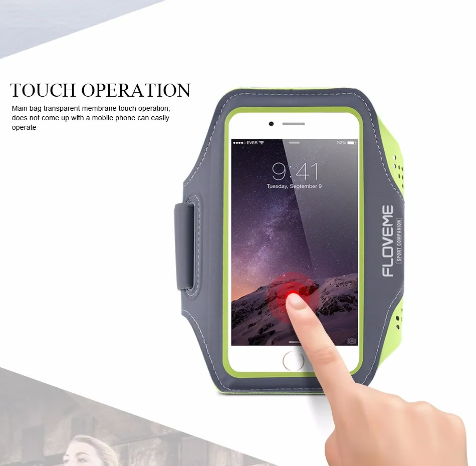 4.75.5 inch Men Women Running Arm Band Case For Apple iPhone 6 6S6 Plus6S Plus Clear Touch Screen Waterproof Sport Cover Bag (7)