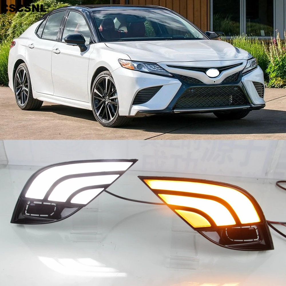 2PCS LED Daytime Running Light For Toyota Camry 2018 2019 XSE SE